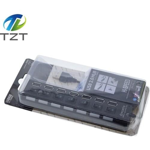 LB18 Switch Extension Hub 7-Port USB2.0 Hub Computer USB Extension Hub One Drag Seven USB2.0 Splitter