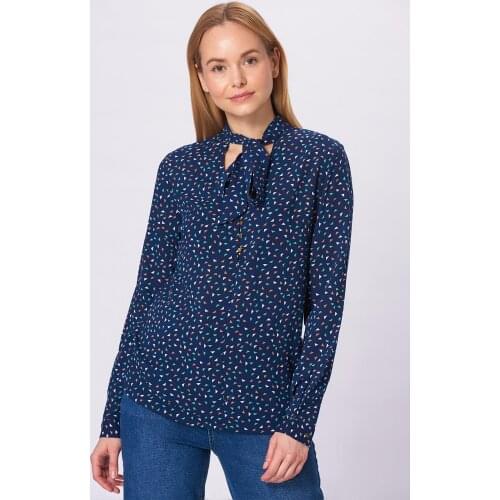 Koton Women Navy Blue Print Blouse 8KAK66898IW
