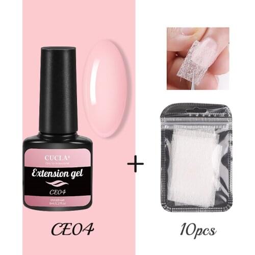 10pc/set 8 Colors Nail Care Silk Fiberglass Nail Extension Nails Wrap Stickers Gel Nail Art Tools DIY Manicure Accessory TSLM1