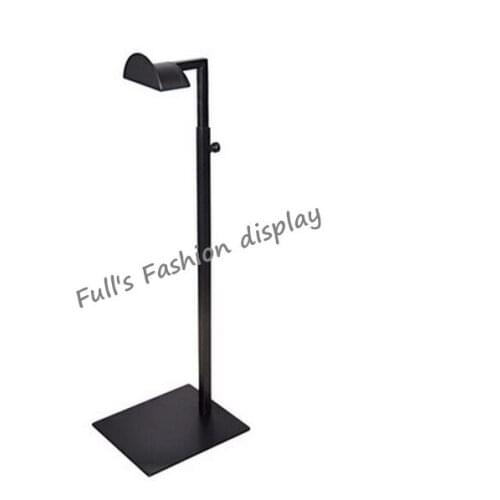 Free shipping fashion black color metal Womens bags display holder adjustable handbag display stand rack 10pcs