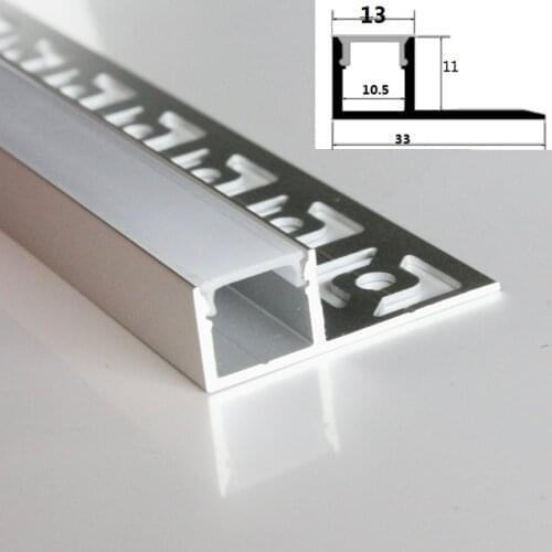 12m(12pcs) a lot, 1m per piece, aluminum extrusion profiles for led strips display with milky diffuse cover