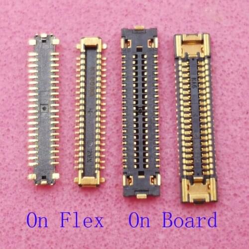 2pcs Lcd Display Screen Flex FPC Connector For Samsung Galaxy M40 M405F A60 A6060 A605F Port Plug On Motherboard Board 40pin