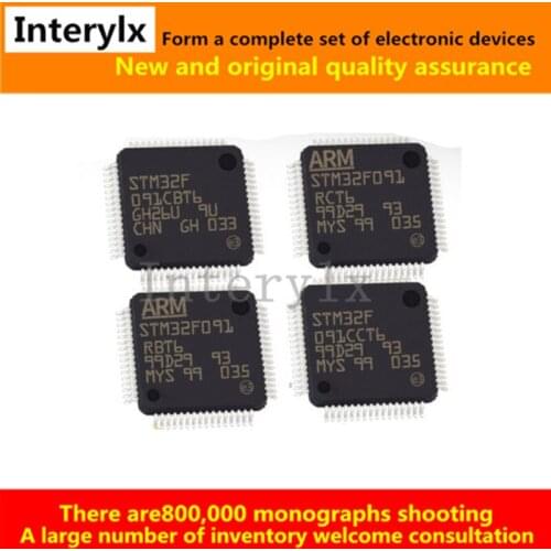 2Pcs STM32F091VCT6 VBT6 RCT6 RBT6 CCU6 32F091CCT6 STM32F091CBT6 LQFP Single-chip microcomputer chip MCU can match Bom list