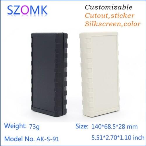 4 pcs, 140*68.5*28mm szomk speaker plastic box electronics enclosure control box plastic box for electronic project
