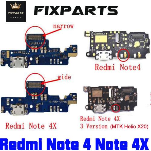 For Redmi Note 4 USB Port Charger Dock Plug Connector Flex Cable Note4 For 5.5" Xiaomi Redmi Note 4 Charging Port Board Replace