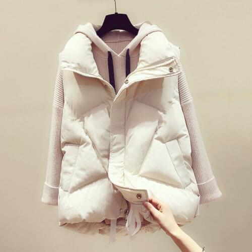 Korean fashion jacket Down cotton womens vest winter thick bread short autumn / winter wear 2020 Spring / Autumn women clothes
