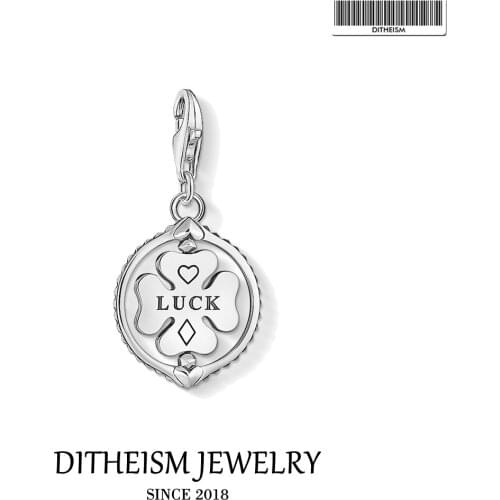 Charms Pendant Rotated Cloverleaf 925 Sterling Silver Fit Bracelet & Necklace 2021 New Fine Jewelry Accessories Lucky Gift Girls