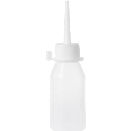 50ml Industrial Glue Gel Oil Applicator Squeeze Bottle Clear White Jet Dispenser