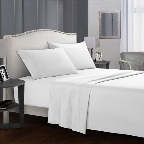 Simple Classical Luxury Pure Color Sheet Sets Modern Comforter Bedding Set White Red Fashion King Queen Twin Size Bed Linen Gift