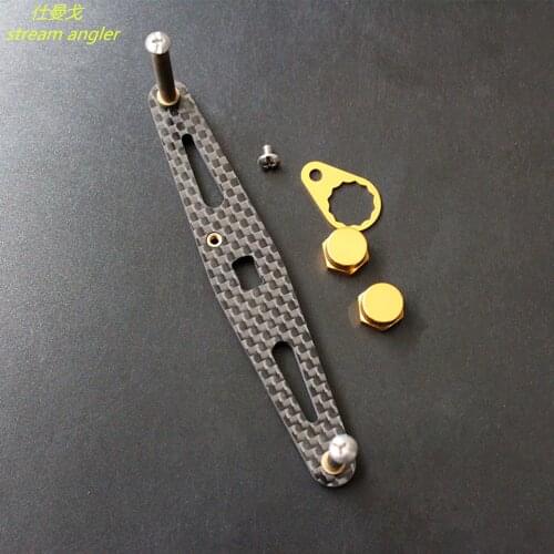 Straight carbon handle reel rocker arm 8mm*5mm diy accessories 12g for D A S 7mm 4mm left and right free shipping