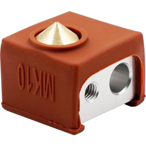 Silicone Socks Cover Instead Ceramic Insulation For MK10 Printer, Soft Rubber Heater Block Sleeve Protector Coffee