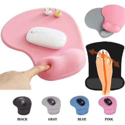 Silicone Soft Mouse Pad with Wrist Rest Support Mat Office Mousepad Ergonomic Gaming Desktop Mouse Pad Wrist Rest For PC Laptop
