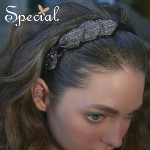 Special retro hand elastic anti-skid adult hair hoop hair decoration hair dress Miss Kardices diary tide