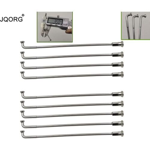 9G-10G Diameter 3.5mm-3.2mm J-bend Sliver Color Motorcycle Spokes 304 Stainless Steel Material Round Body Electric Bike Spokes