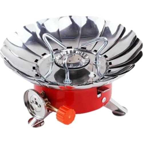 Outdoor Durable Ultralight Portable Mini Windproof Stove Lotus Long Tube Camp Energy-saving Safe Boiler For Backpacking Hiking