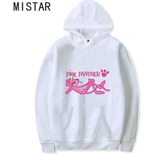 Pink Panther Hoodies Kawaii Cartoon Sweatshirt Women Long Sleeve Sweatshirt Fashion Casual Loose Sweatshirt Thick Hoodie