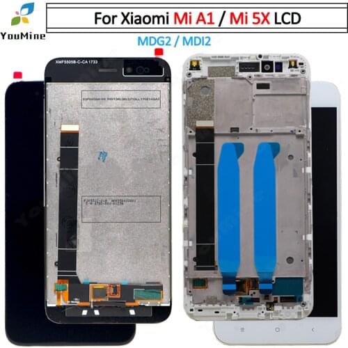 For Xiaomi Mi A1 LCD Display for MIA1 Mi5X Mi 5X Touch Screen Digitizer with Frame Replacement Parts For Xiaomi Mi 5X LCD