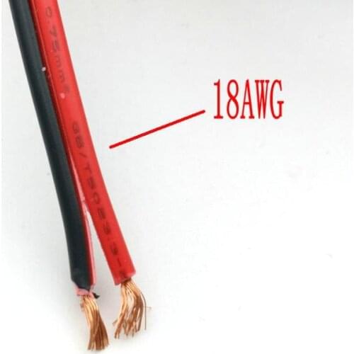 1 Reel 10M 18AWG (Black + Red) Zip Wire COPPER