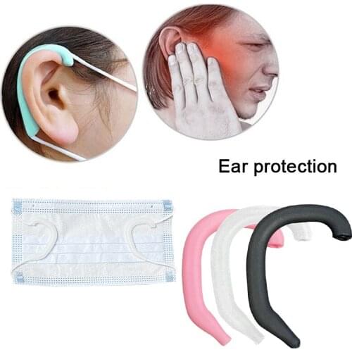 1Pair Silicone Anti Pain Earmuffs Protector Soft Protective Ears Mask Rope Cover Band Cover Mask Accessories Dropshipping