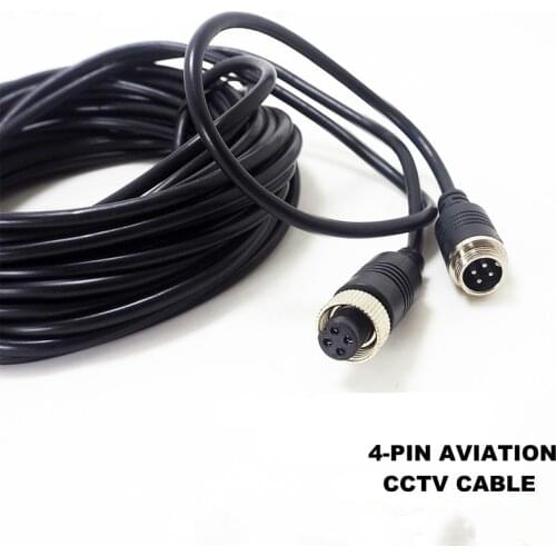 5M Aviation Cable 4-Pin Aviation Extension Connector Cable for DVR Cctv System