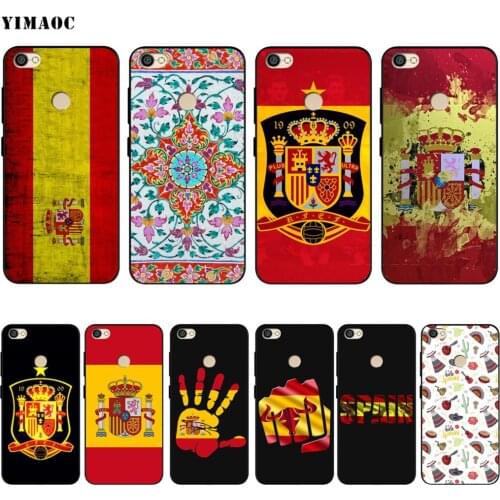 Spain Flag Spanish Case for Xiaomi Redmi MI Note MAX 3 6a 7 6 8 9 10 GO SE A1 A2 A3 Lite 8A F1 Pro