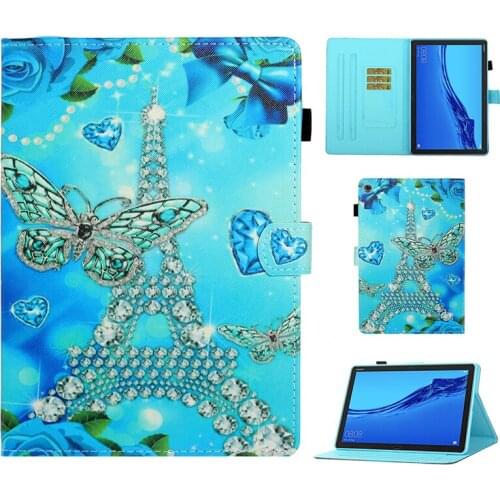 Cute pattern printing Case For Huawei MediaPad M5 Lite 10 BAH2-W19/L09/W09 10.1 inch flip stand magnetic cover