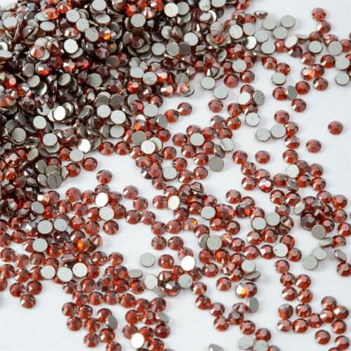 Wine Red SS3-SS30 Non Hot Fix Rhinstone Glitters Strass Glass Crystal and Stones Nail Art Rhinestone for Nails 178