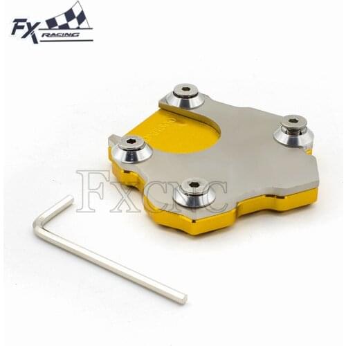 For Suzuki GSXR600 GSXR-600 All Year CNC Aluminum Kickstand Foot Plate Side Stand Extension Pad Enlarge Extension