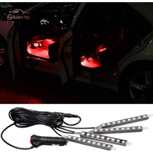 For Toyota Camry Venza Corolla Yaris Rav4 Auris Hilux Prius Prado Car Interior Floor Foot Decoration LED Atmosphere Light Lamp