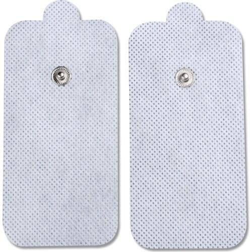 Tens pad Forever massage electrode pads self adhesive conductive water activated,no gel needed(5*10/3.5mm)