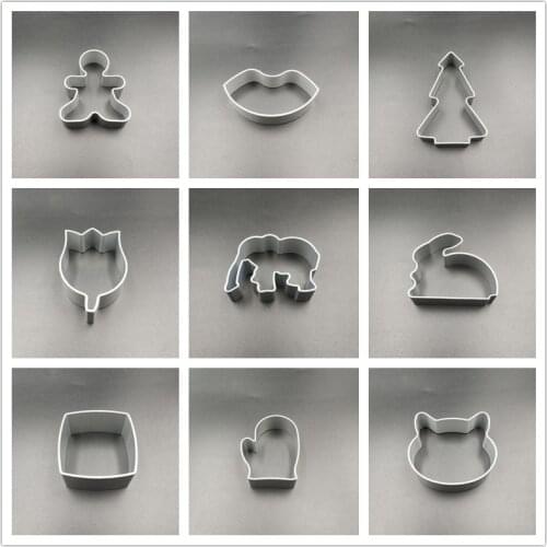 20pcs Cookie Cutter Mold Made of Aluminum Alloy DIY Baking Cute Shape Cake Decorating Tools(random styles)
