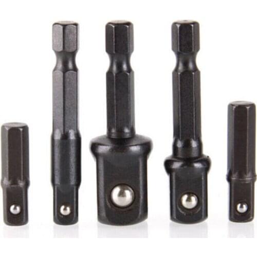 Socket Adapter Set Hexagonal Shank 1/4 3/8 1/2 Impact Driver Bits Extension