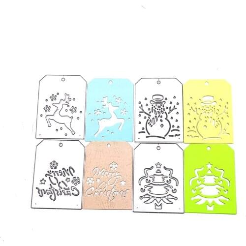 Julyarts 4PCS/SET New Dies 2021 Cutting Dies Christmas Mold For DIY Scrapbooking Album Cards Crafts Embossing Dies