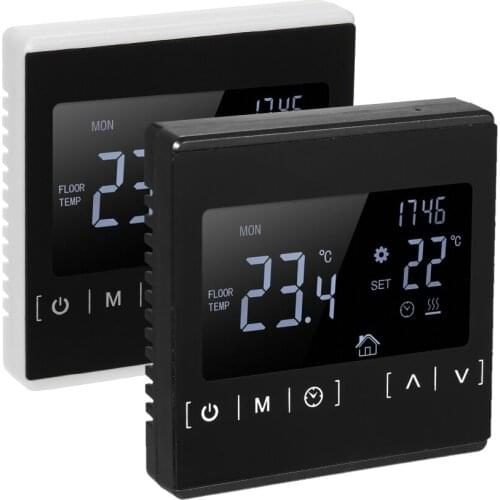 KKMOON LCD Touch Screen Thermostat Electric Floor Heating System Water Heating Thermoregulator AC85-240V Temperature Controller