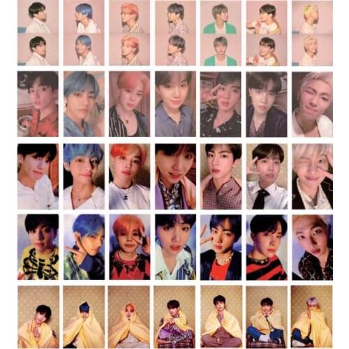 KPOP Bangtan Boys Soul Same Photo Cards Names Signatures Lomo Cards Premium Photos 7Pcs Set