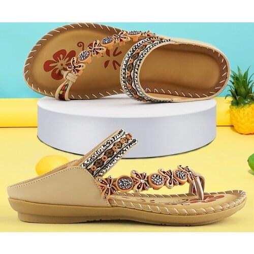 Summer women sandals Crystal shoes women Print Soft Comfortable Wedges Ladies Sandals Big size 36-43 sandalias mujer 2021
