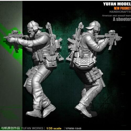 Yufan Model 1/35 Model Kit Resin Soldie US Army YFWW35-1848