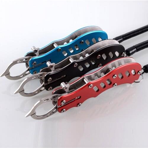 Stainless Steel Fish Lip Grip Control Pliers Alloy Handle Multifunction Fishing Tackle Tool MC889