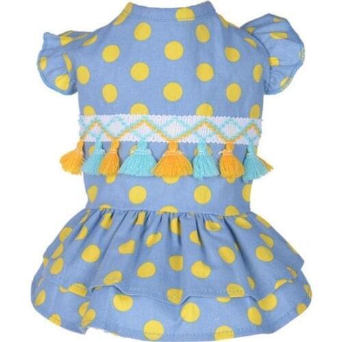 Pet Cloth Beautiful Dog Breathable Skirt 5 Sizes Puppy Dress Creative for Daily Life