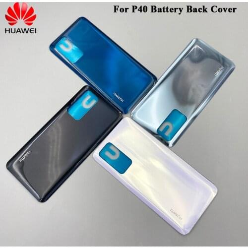 Original Huawei Battery Back Cover Glass Rear Door Housing Panel Phone Back Replacement Repair Parts For Huawei P40 P 40 Houisng