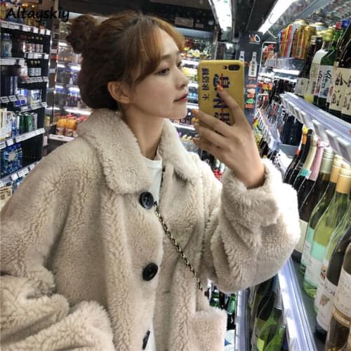 Parkas Women Warm Mujer 2020 Ladies Coats and Jackets Thick Solid BF Loose Harajuku All-match Daily Apricot Teens Korean Trendy