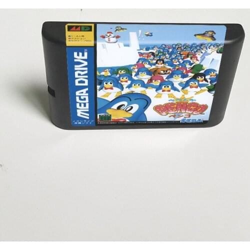 Pengo - 16 Bit MD Game Card for Sega Megadrive Genesis Video Game Console Cartridge