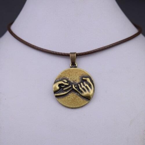 Pinky Swear Promise Necklaces Friends Brothers Sisters Couple Jewelry
