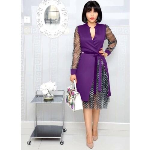 2020 XL Summer Plus Size Women Dress Casual 2XL Big Large Size Warp Dresses V neck Sexy Mesh Evening Party Club Vestido