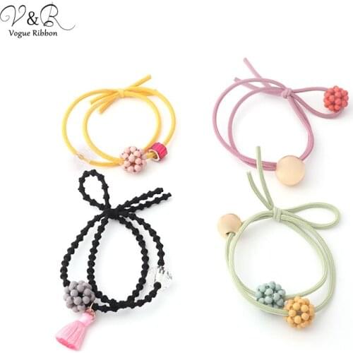 DIY Handmade Jewelry Making Tassel Bead Ball Charms Pendants Hair Band Accessories Set Components Decoration Fashion DIY-079
