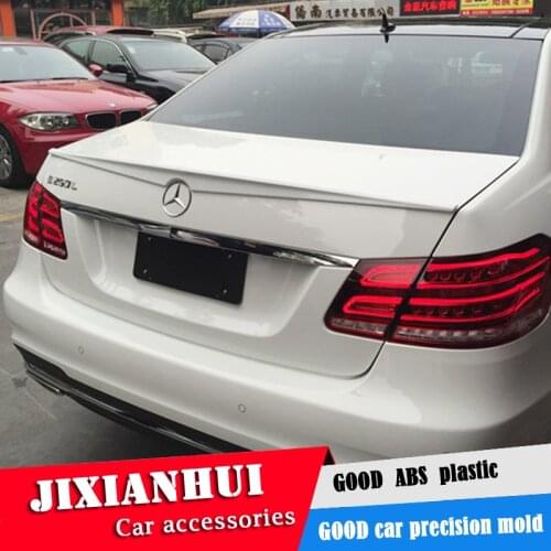For W212 Spoiler 2008-2015 Mercedes-Benz W212 JZ E-class E200 E260 Spoiler ABS plastic Material Car Rear Wing Color Rear Spoiler