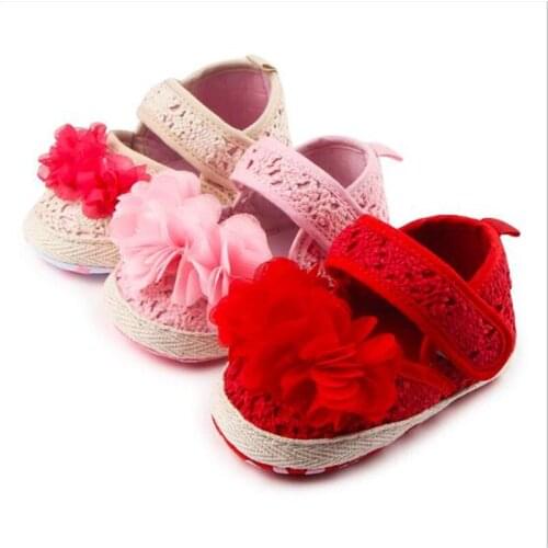 Lovely Flowers Baby Shoes Newborn Baby Girl Shoes Infants Soft Sole First Walker Girls Princess Shoes
