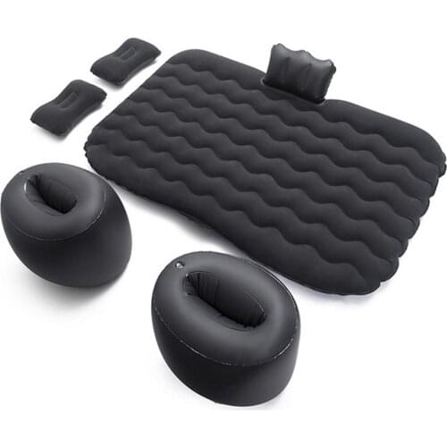 SUV Self-driving Tour Air Mattress Family Car Backseat Adults Folding Inflatable Bed with Pillow Portable Camping Sleeping Pad