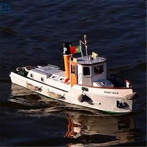 1/20 Inland River Tugboat OKOTA Wooden Assembly Ship Model Sleeve