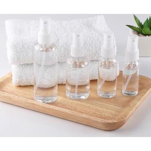 1/3/5/10pcs Portable Spray Bottle Empty Perfume Container Transparent Plastic Spray Refillable Cosmetic Container Bottle